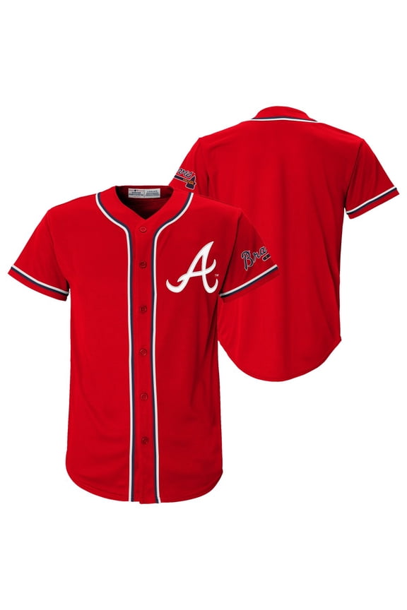 MLB Atlanta Braves Youth Secondary Color Synthetic Jersey