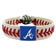 thumbnail image 1 of Atlanta Braves Classic Baseball Bracelet ATL MLB Leather Stitch, 1 of 1