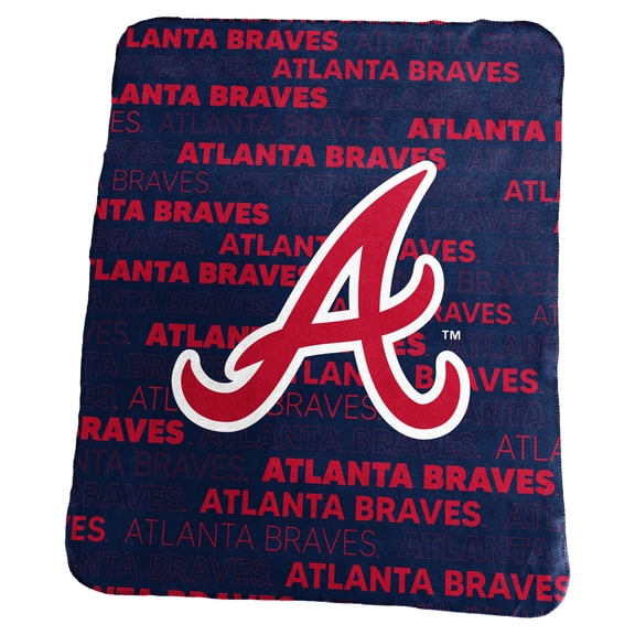 Logo Brands Atlanta Braves 50" x 60" Classic Fleece Throw Blanket