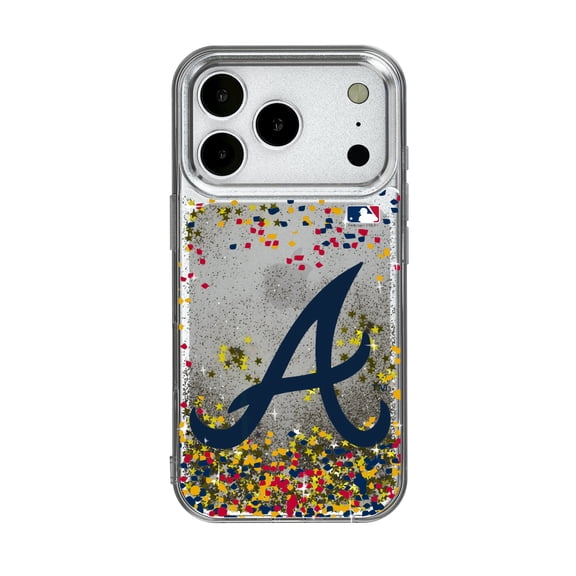 Atlanta Braves Glitter Confetti iPhone Case