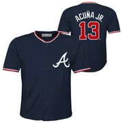 Atlanta Braves MLB Boys Short-Sleeve Player Jersey-Acuna