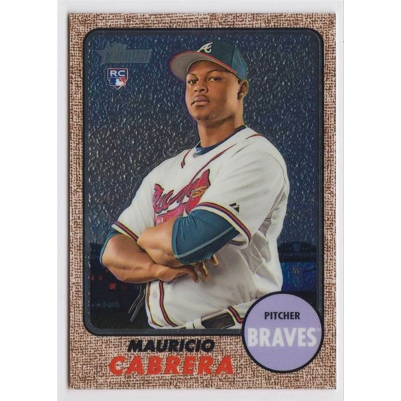 Atlanta Braves Mauricio Cabrera #THC-556 Rookie Parallel Heritage High Number Base Chrome Baseball Card Atlanta Braves MLB Baseball Trading Card