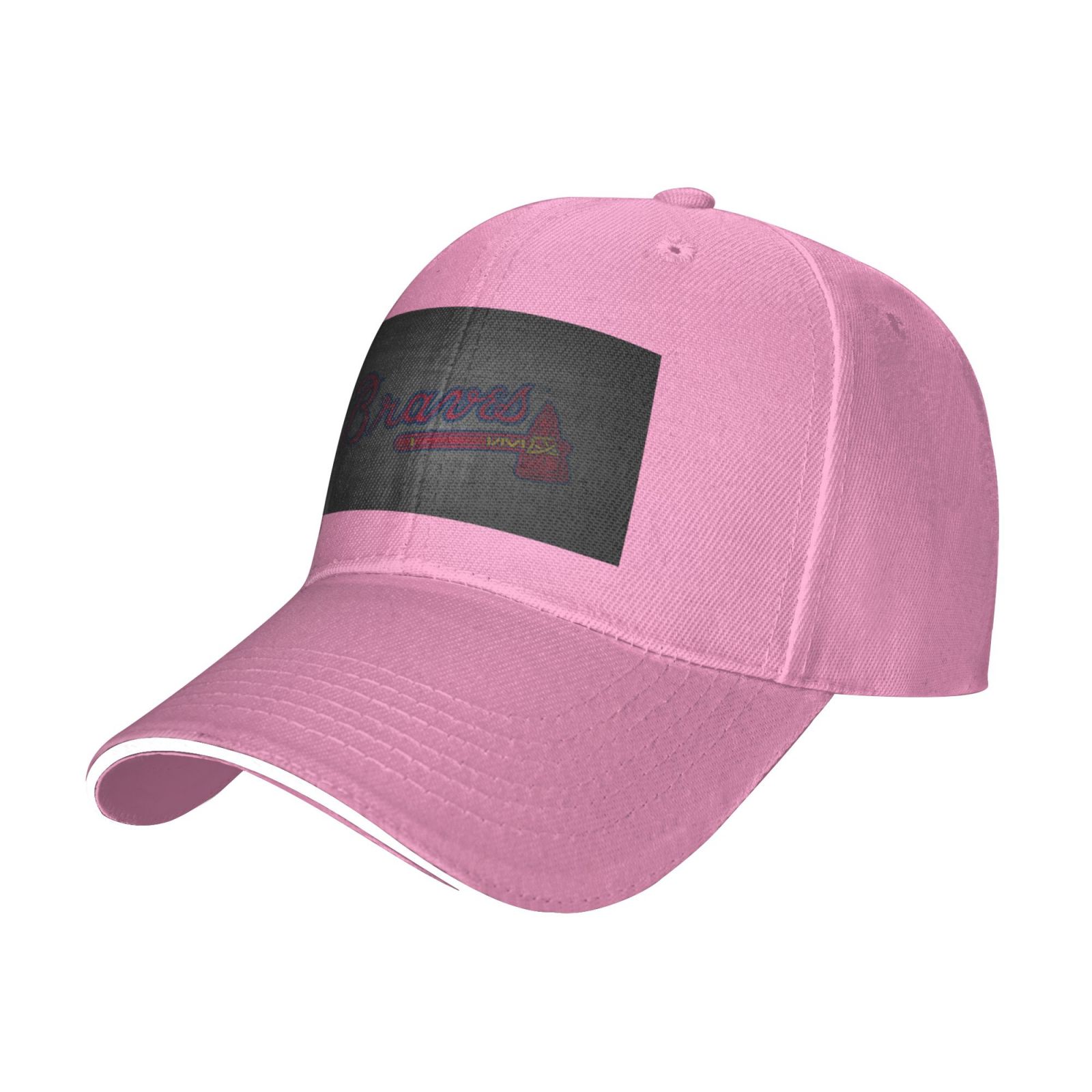 Atlanta_Braves Men'S And Women'S Plain Hats Uv Protection Multiple