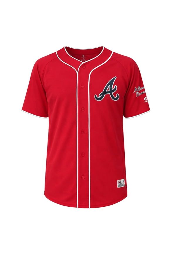 MLB Atlanta Braves Men's Alternate Color Full Button Jersey