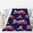 Atlanta_Braves Multi size flannel blanket (thick) Ultra Soft Throw