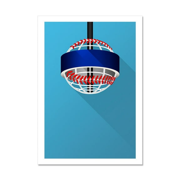 Atlanta Braves Truist Park 24" x 32" Minimalist Art Print