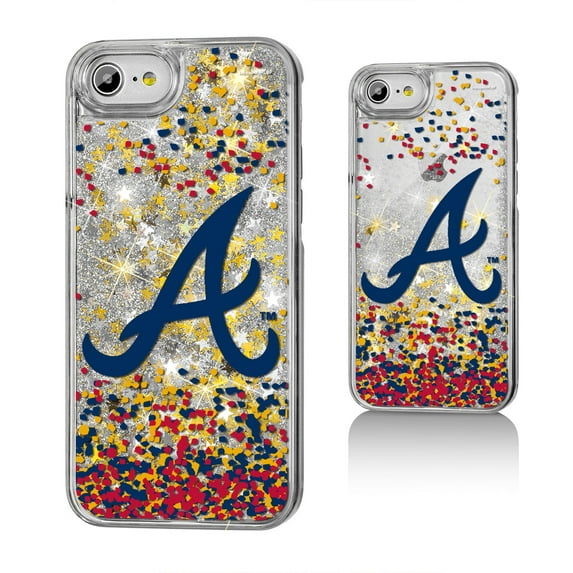 Atlanta Braves iPhone 6/6s/7/8 Sparkle Logo Gold Glitter Case