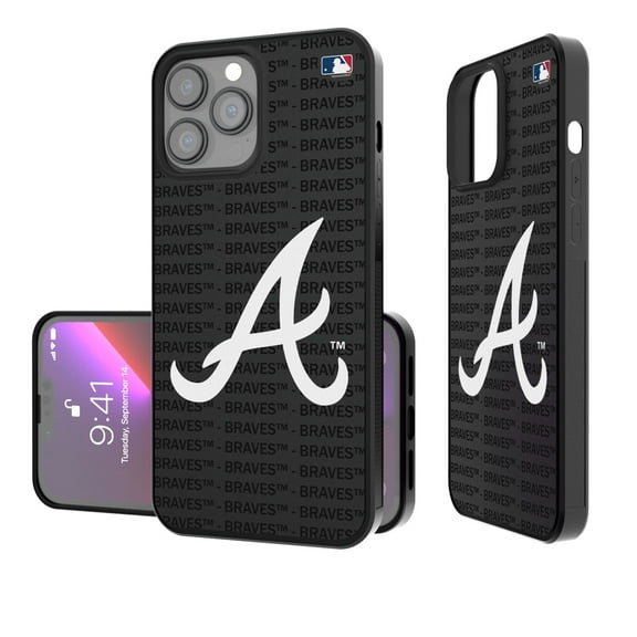 Atlanta Braves iPhone Text Backdrop Design Bump Case