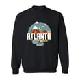 thumbnail image 1 of Atlanta Cartoon Highways Sketch Sweatshirt Women -Image by Shutterstock, Female Large, 1 of 4