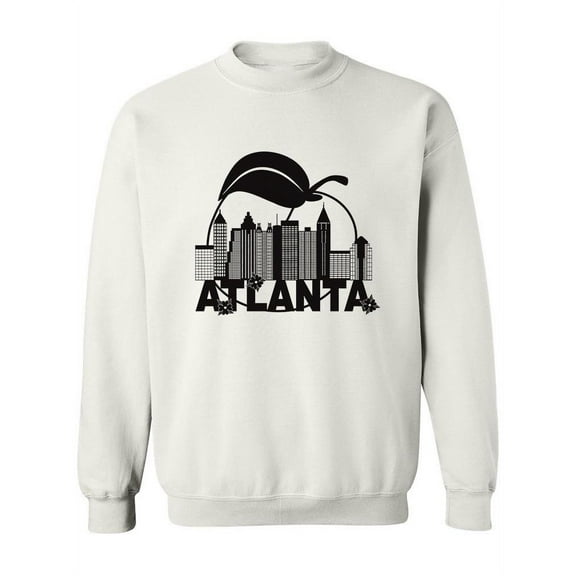 Atlanta City A Fruit Outline Sweatshirt Women -Image by Shutterstock, Female Large