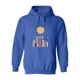 thumbnail image 1 of Atlanta City And The Sun Cartoon Hoodie Women -Image by Shutterstock, Female x-Large, 1 of 4
