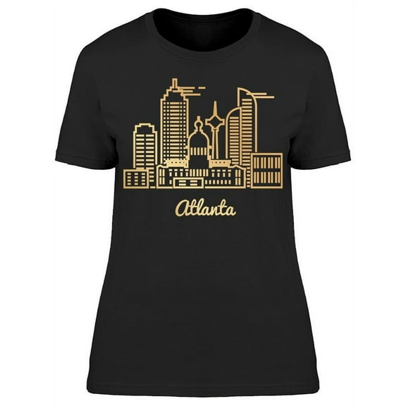 Atlanta City Architecture T-Shirt Women -Image by Shutterstock, Female Large