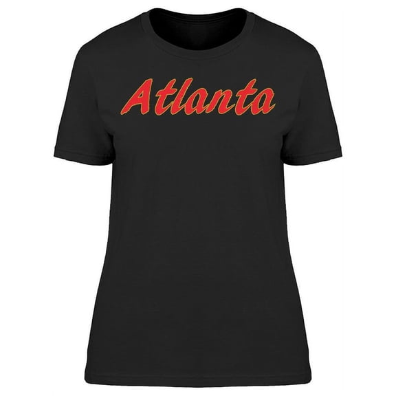 Atlanta City Calligraphy T-Shirt Women -Image by Shutterstock, Female Medium
