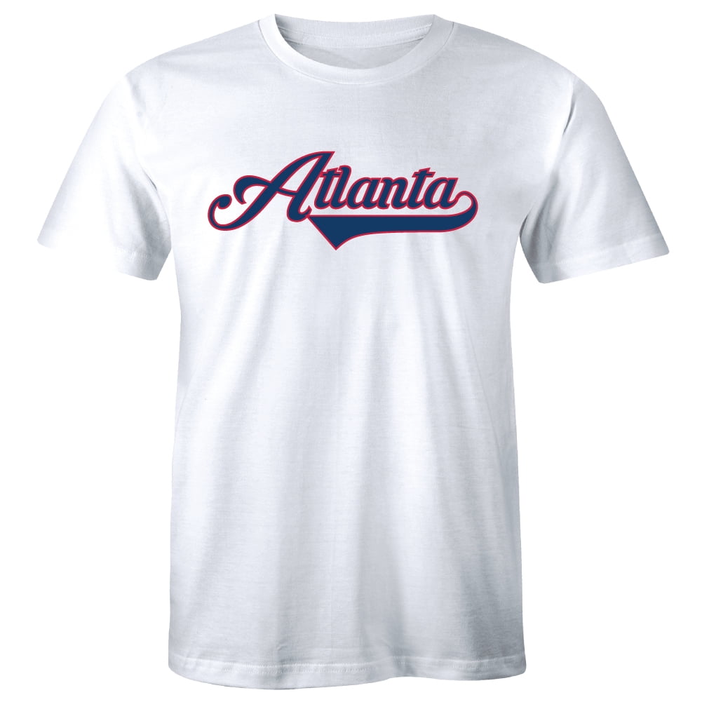 Atlanta City Georgia lucky souvenir Stylish Game Train Baseball Men T ...