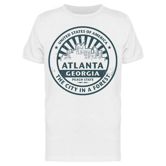 Atlanta City In A Forest T-Shirt Men -Image by Shutterstock, Male Medium