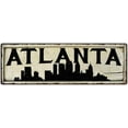 thumbnail image 1 of Atlanta City Sky Line Silouette Chic Wall Decor 6x18 Metal Sign 106180028036, 1 of 1