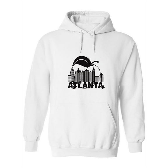 Atlanta City With A Peach Behind Hoodie Women -Image by Shutterstock, Female 3X-Large