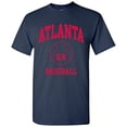 thumbnail image 1 of Atlanta Classic Baseball Arch Basic Cotton T-Shirt - 2X-Large - Navy, 1 of 6