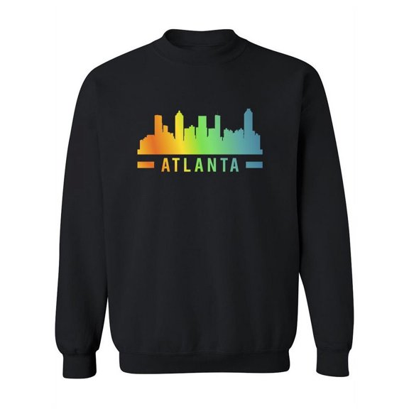 Atlanta Colorful Silhouette Sweatshirt Women -Image by Shutterstock, Female 4X-Large