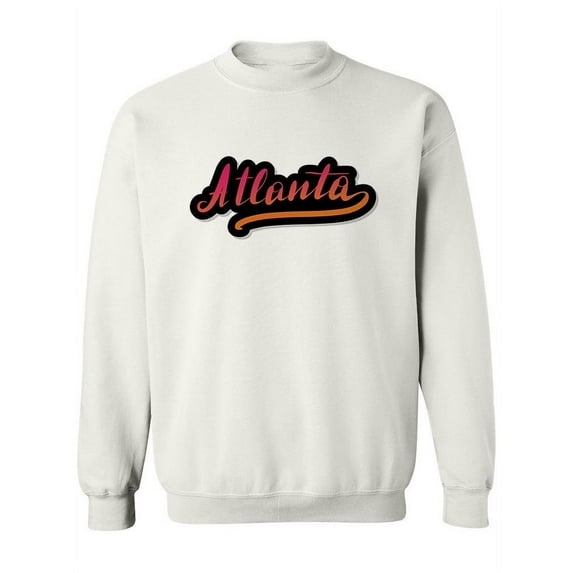 Atlanta Curved Font Lettered Sweatshirt Women -Image by Shutterstock, Female 3X-Large