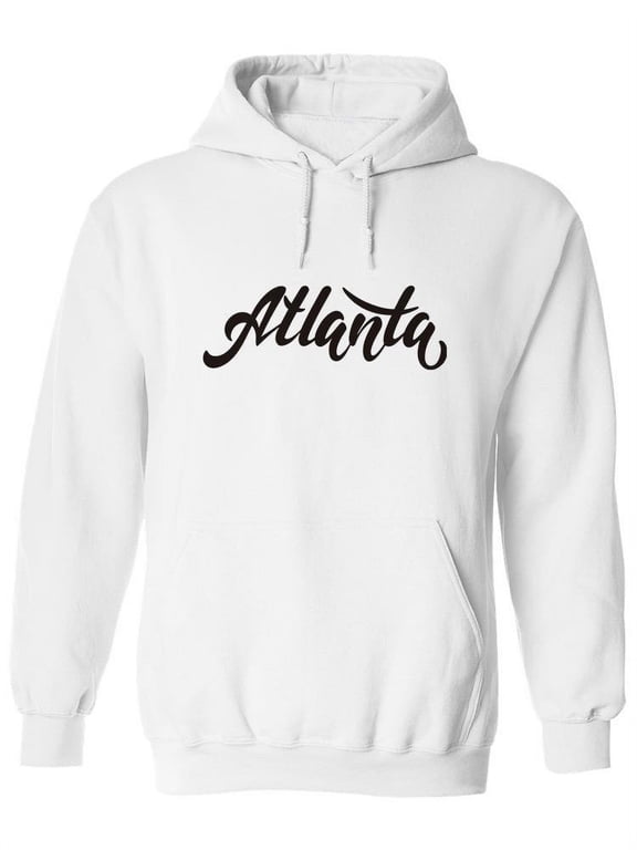 Atlanta Curved Font Letters Hoodie Women -Image by Shutterstock, Female Large