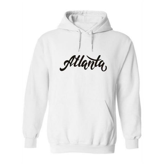 Atlanta Curved Font Letters Hoodie Women -Image by Shutterstock, Female Medium