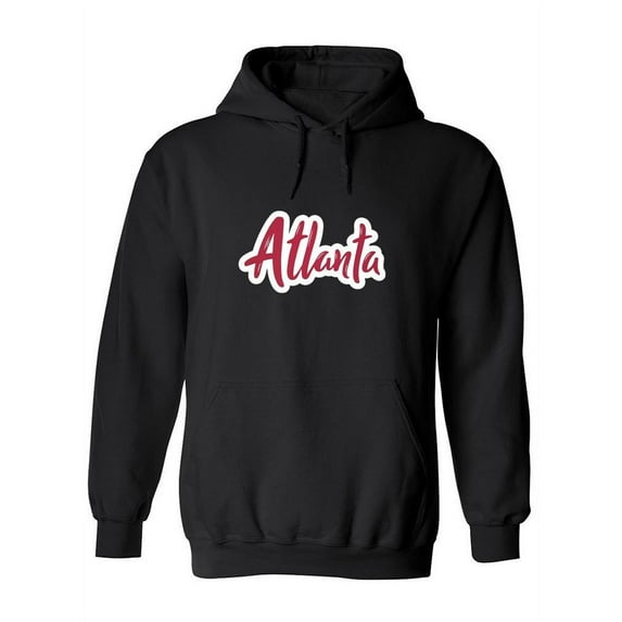 Atlanta Curved Font Quote Hoodie Women -Image by Shutterstock, Female Large