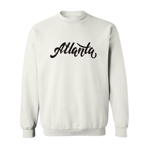 Atlanta Curved Letters Quote Sweatshirt Women -Image by Shutterstock, Female 3X-Large