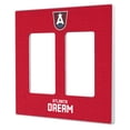 thumbnail image 1 of Atlanta Dream Solid Design Double Rocker Light Switch Plate, 1 of 1