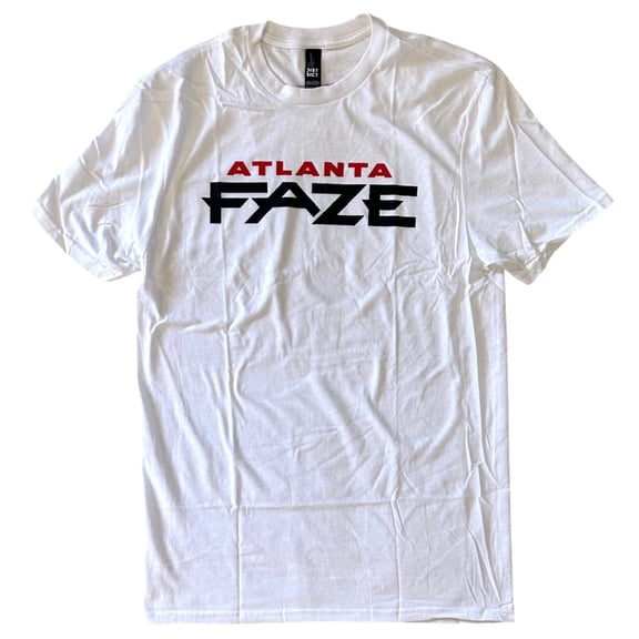 Atlanta FaZe Men's T-Shirt Classic Logo Short Sleeve Tee (Medium, White)