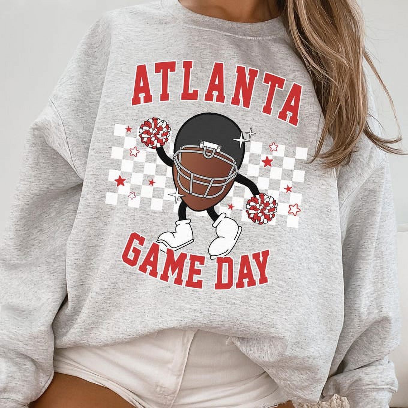 Atlanta Falco Football Game Day Crewneck Sweatshirt , Falcons Crewneck