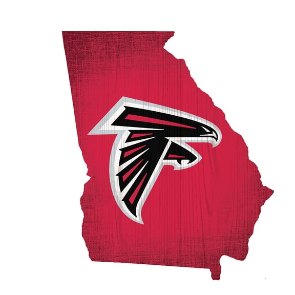 Atlanta Falcons 12" Logo State Sign
