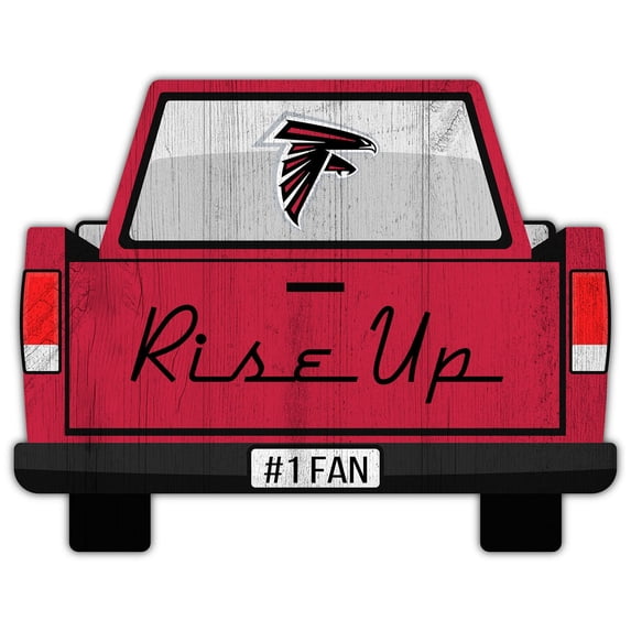 Atlanta Falcons 12'' x 12'' Truck Back D-cor