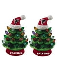 thumbnail image 1 of Atlanta Falcons 2-Pack 4" Ceramic LED Christmas Tree Set, 1 of 3