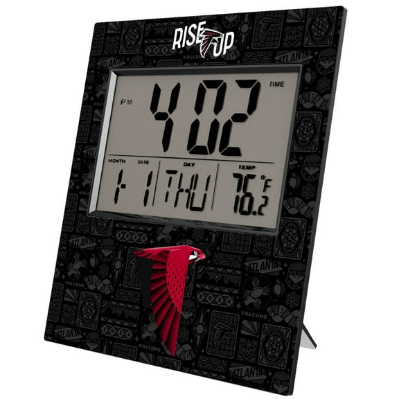 Atlanta Falcons 2024 Illustrated Limited Edition Digital Desk/Wall Clock