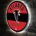 thumbnail image 1 of Atlanta Falcons 23" LED Retro Logo Round Wall Sign, 1 of 3