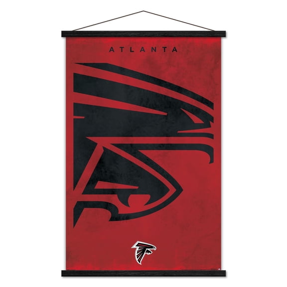NFL Atlanta Falcons - Logo 25 Wall Poster with Magnetic Frame, 22.375" x 34"