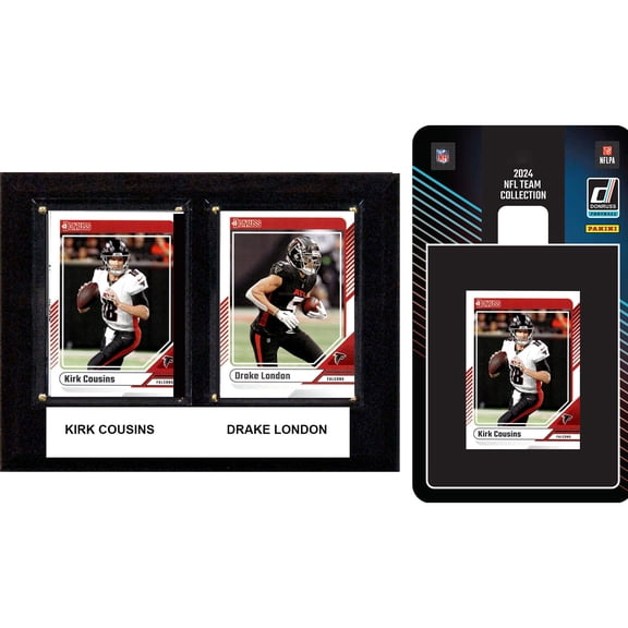 Atlanta Falcons 6" x 8" Player Plaque & 2024 Team Trading Card Set