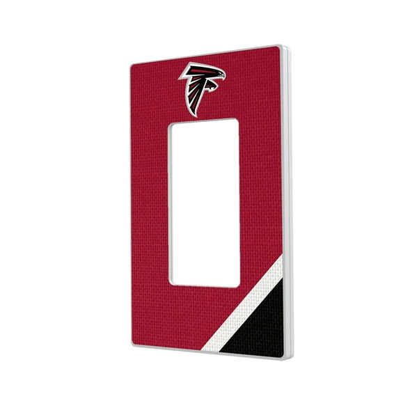Atlanta Falcons Diagonal Stripe Single Rocker Light Switch Plate