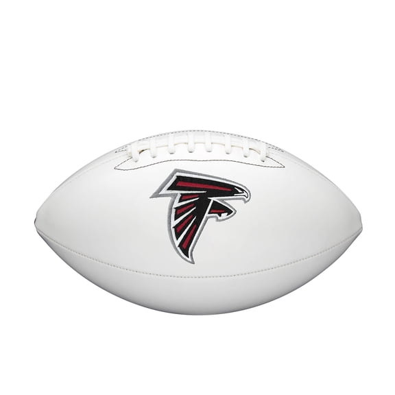 Atlanta Falcons Wilson NFL Live Signature Autograph White Panel Football - Deflated