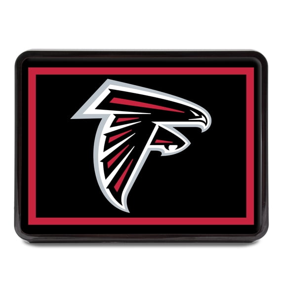 Atlanta Falcons Logo 1.25" x 2" Universal Plastic Hitch Cover