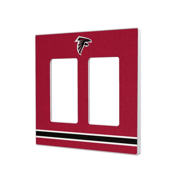 Atlanta Falcons Stripe Double Rocker Light Switch Plate