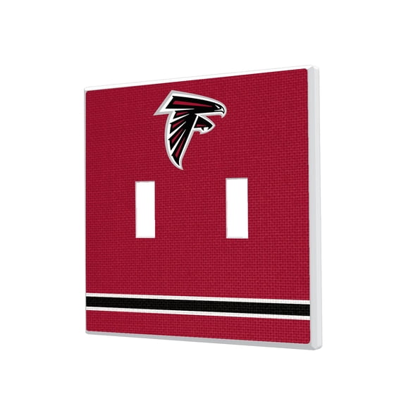Atlanta Falcons Stripe Double Toggle Light Switch Plate