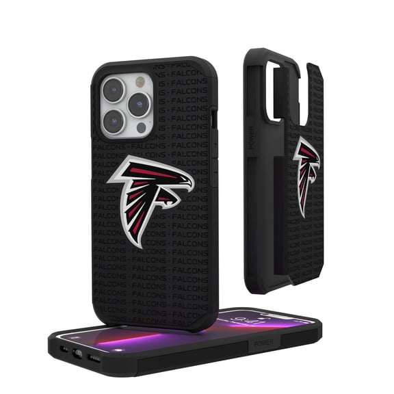 Atlanta Falcons iPhone Rugged Case with Text Design