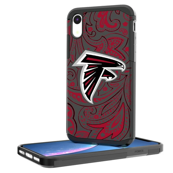 Atlanta Falcons iPhone Rugged Paisley Design Case