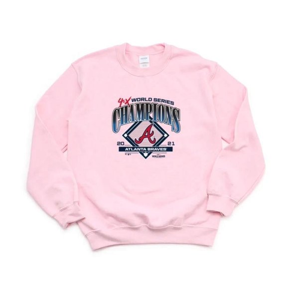Atlanta Fanatics 4-Time World Series Champions Trophy Baseball SweatShirt Unisex, up to 5XL