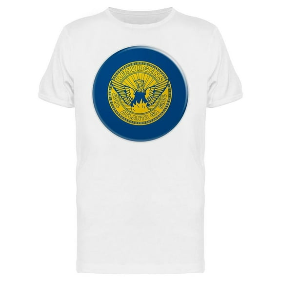 Atlanta Flag Badge T-Shirt Men -Image by Shutterstock, Male x-Large