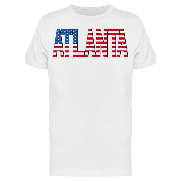 Atlanta Flag Us T-Shirt Men -Image by Shutterstock, Male x-Large