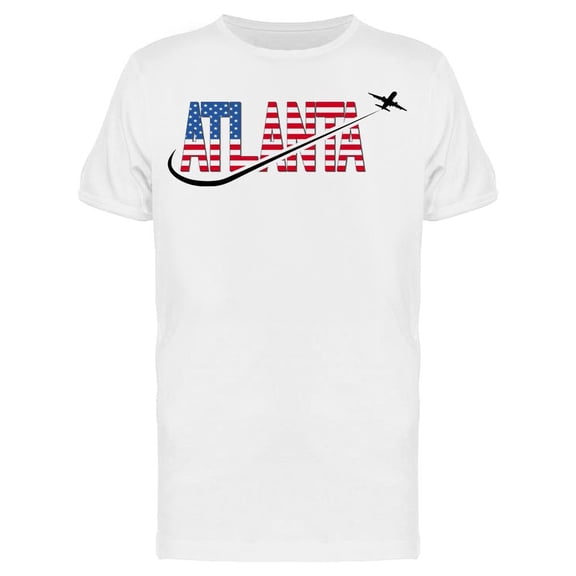 Atlanta Flag Usa T-Shirt Men -Image by Shutterstock, Male Small