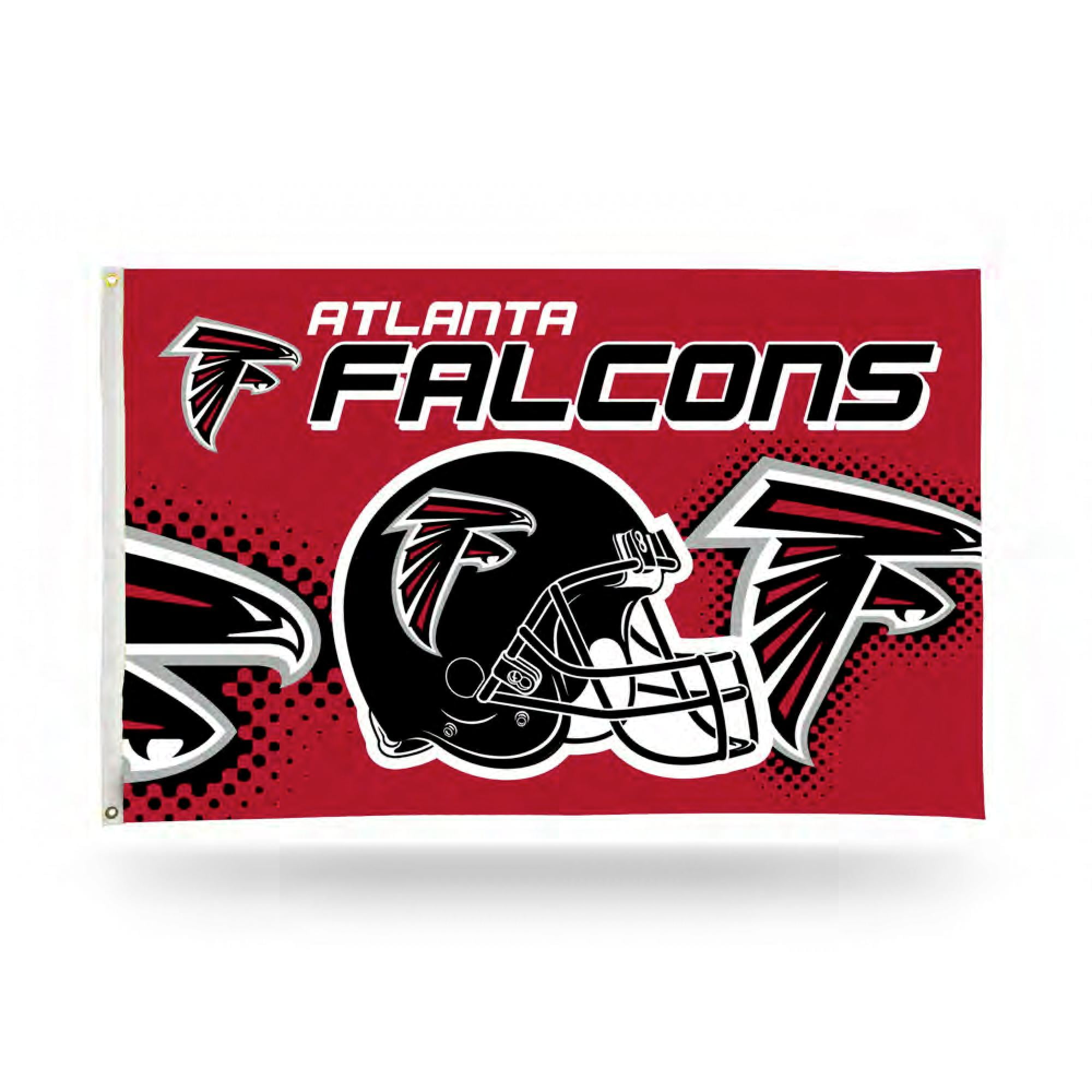 Atlanta Football Falcons 3x5 Indoor Outdoor Banner Flag (Helmet Design) with grommets for hanging